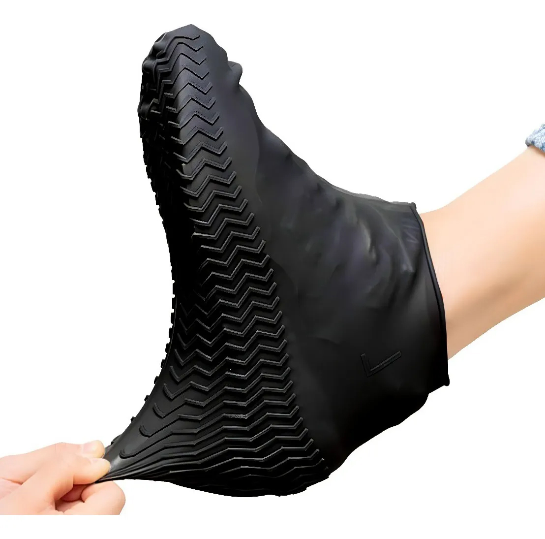 Vista 2 de Zapato En Silicona Para Lluvia - Color: Negro